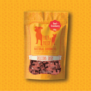 Packnpride Dog Treat Training and Rewards Beef & Cranberry Bits